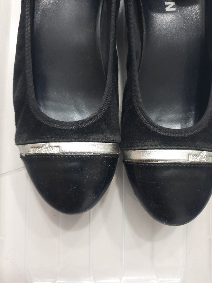 Klasik Siyah Tokalı Dolgu Topuk Kadın Babet - Görsel 3