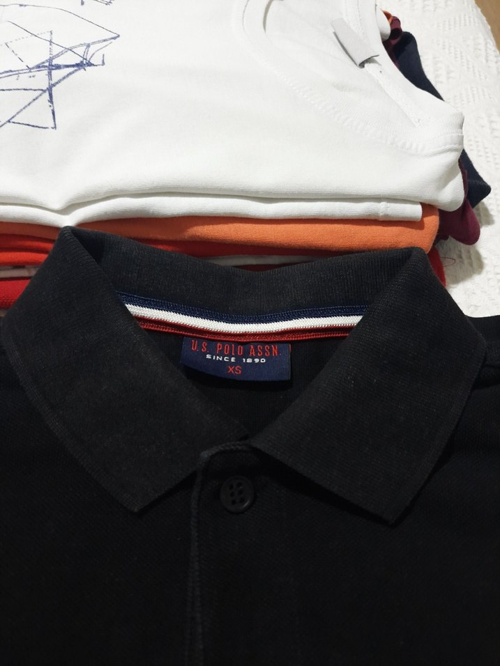 Erkek Sarı Kısa Kollu Polo Tişört ve siyah uzun kollu ikili - Görsel 4