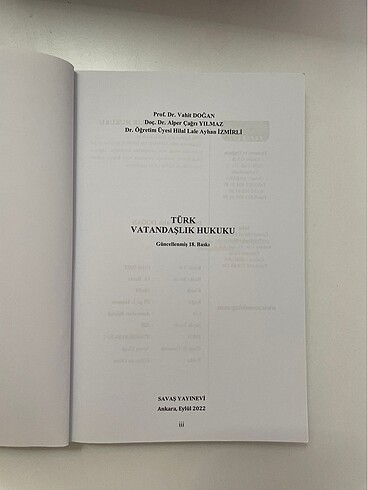  Türk Vatandaşlık Hukuku Vahit Doğan