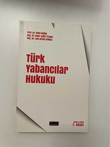 Türk Yabancılar Hukuku Vahit Doğan
