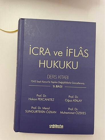 İcra ve İflas Hukuku Hakan Pekcanıtez