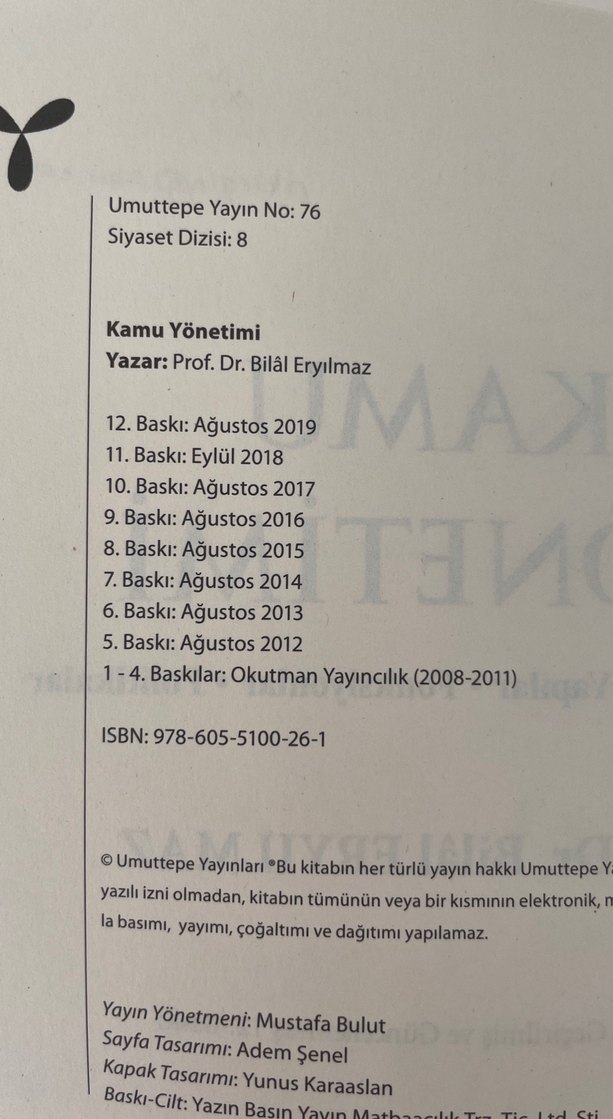 Kamu Yönetimi - Prof. Dr. Bilal Eryılmaz - Görsel 2