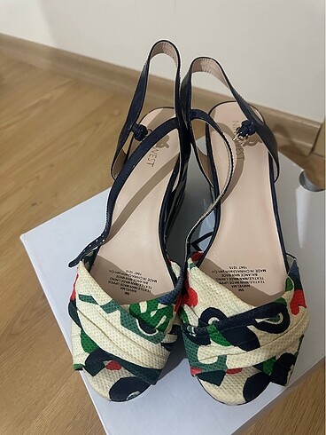 39 Beden çeşitli Renk Nine West dolgu topuk ayakkabı