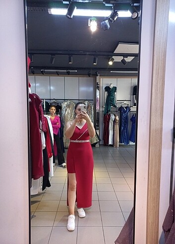 Kırmızı Mini Elbise