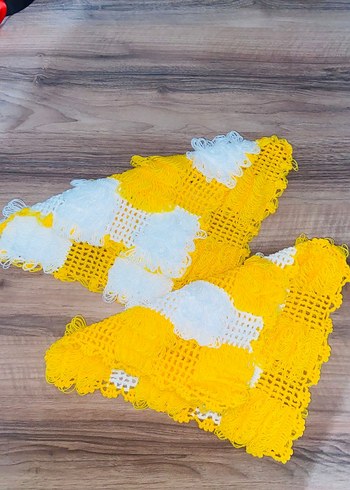 Renkli Sarı Beyaz Banyo Lifi - Görsel 2