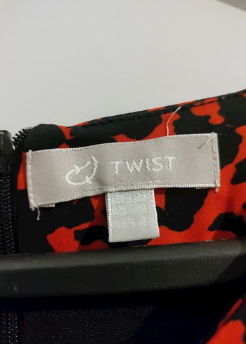 Leopar Desenli Kırmızı Kısa Elbise - Görsel 3