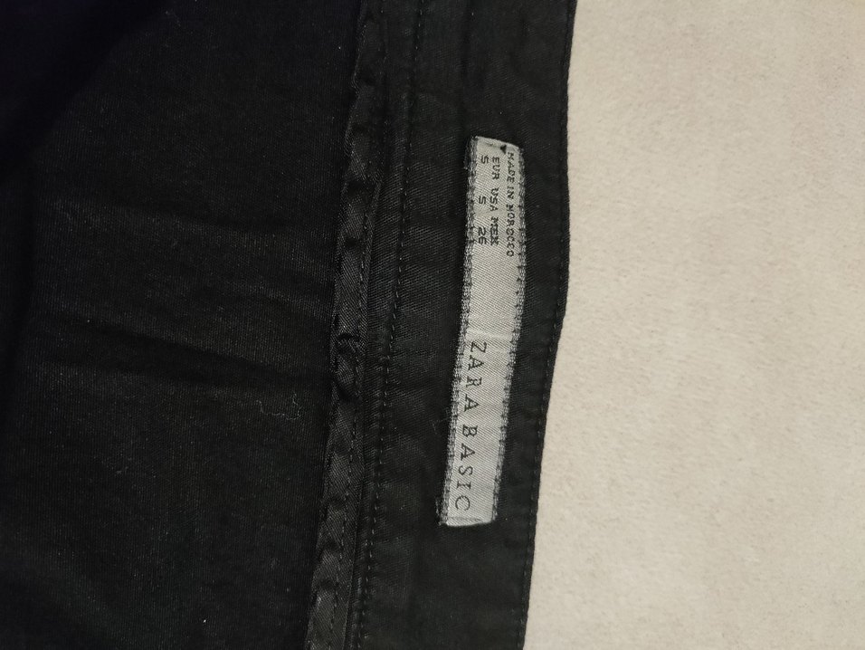 Zara Fermuarlı Siyah Mini Etek - Görsel 3