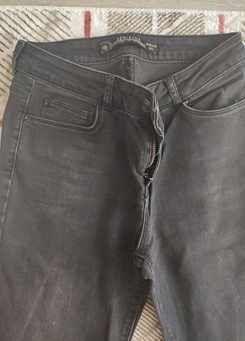 LC Waikiki Siyah İspanyol paça kot pantalon 38 beden (L)