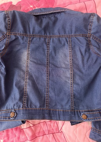 Diğer Düğmeli Mavi Denim Ceket