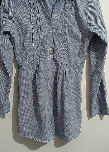 Espirit m beden cizgili  vintage Kadın Gömlek tunik - Görsel 2