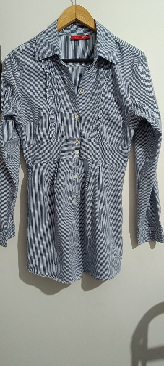 Espirit m beden cizgili  vintage Kadın Gömlek tunik - Görsel 2