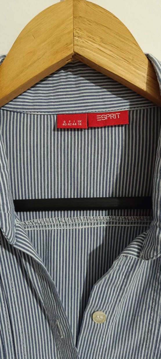 Espirit m beden cizgili  vintage Kadın Gömlek tunik - Görsel 3