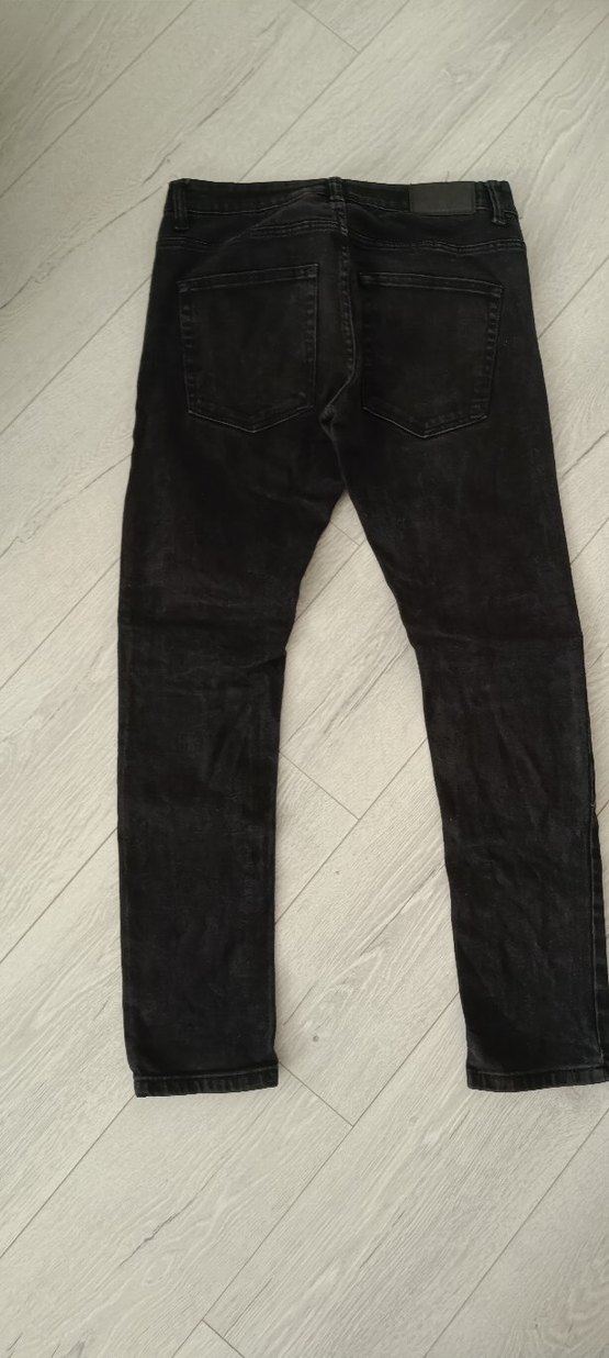 siyah skinny Fit Erkek Kot Pantolon - Görsel 3