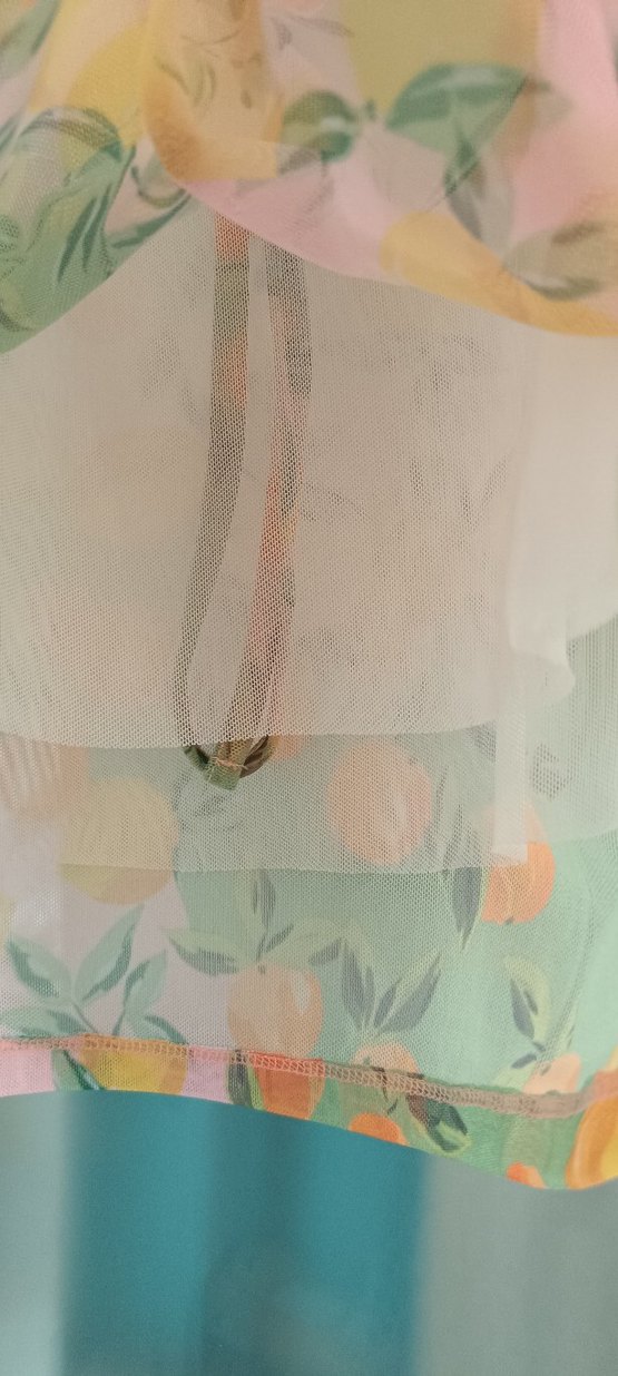 Pembe Bohem Kısa Kollu Piliseli Bluz - Görsel 5