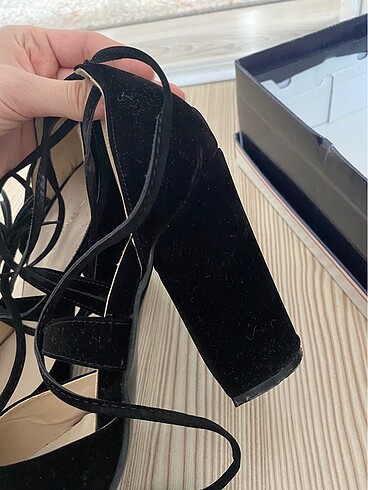 39 Beden siyah Renk Kadın siyah topuklu ayakkabı