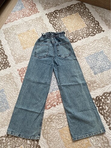 Kadın wide leg jean kot pantolon - Görsel 5