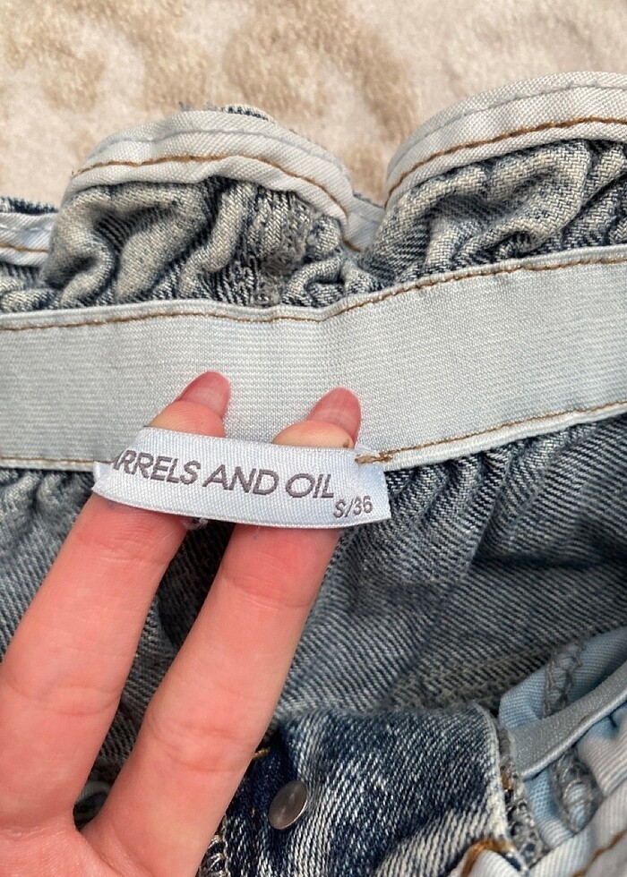 Kadın wide leg jean kot pantolon - Görsel 2