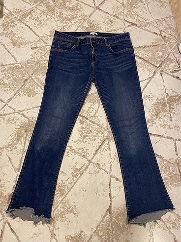 Düşük bel İspanyol paça jean kot pantolon american vintage