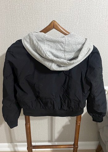 Siyah Kadın Bomber Ceket - Görsel 2