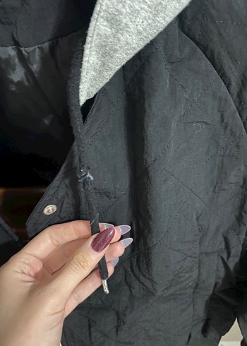 Siyah Kadın Bomber Ceket - Görsel 4