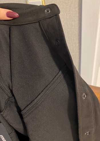 Siyah Süet Düğmeli erkek Ceket - Görsel 7