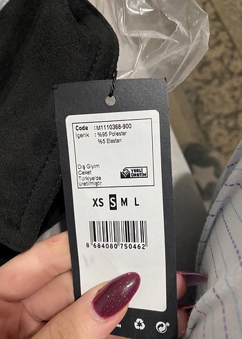 Siyah Süet Düğmeli erkek Ceket - Görsel 6