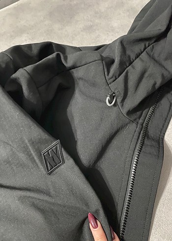 Siyah Yüksek Yakalı Fermuarlı Erkek Ceket - Görsel 9