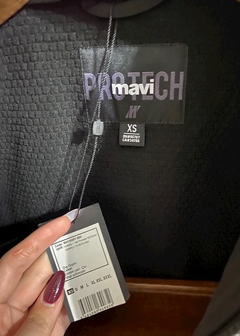 Siyah Yüksek Yakalı Fermuarlı Erkek Ceket - Görsel 2