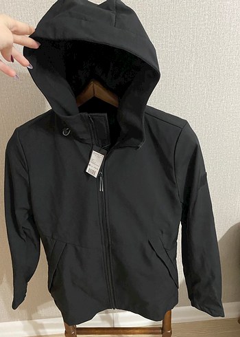 Siyah Yüksek Yakalı Fermuarlı Erkek Ceket - Görsel 7