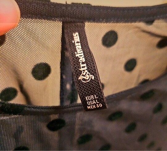 l Beden Stradivarius yeşil ve bordo yarı transparan 2 bluz