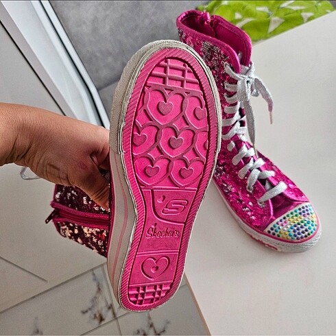 Skechers Abd?den Skechers pembe payetli kız botu