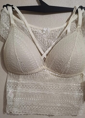 Bralet dantel sütyen takım 