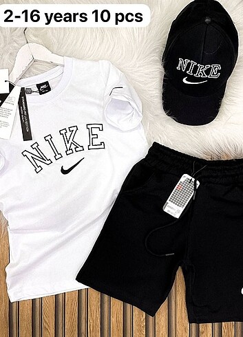 Nike şapkalı Şortlu takım
