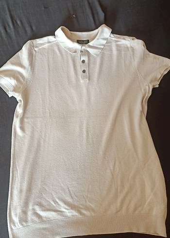Beyaz Vizkoz Erkek Polo Tişört