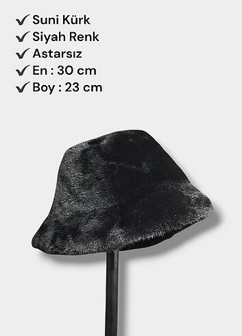 Diğer YUMUŞACIK KOVA MODEL ŞAPKA SİYAH