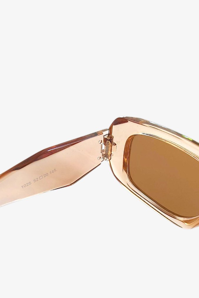 Şeffaf Bej Kadın Güneş Gözlüğü - Görsel 4