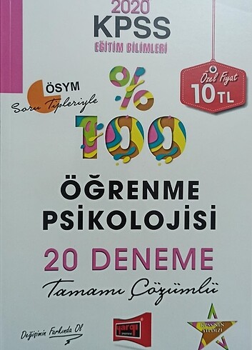 Yargı yayınları 2020 Kpss Eğitim Bilimleri Öğrenme psikolojisi 2