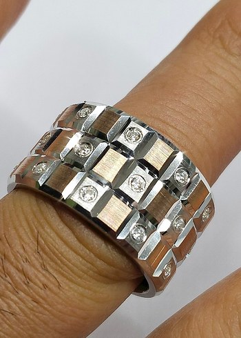  Beden UNİSEX CHOPARD EL İŞÇİLİĞİ GÜMÜŞ YÜZÜK