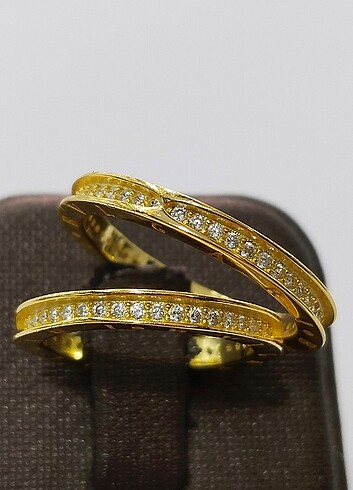 Beden sarı Renk BVLGARİ 925 AYAR GÜMÜŞ YÜZÜK