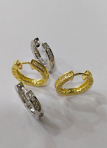 BVLGARİ 925 AYAR GÜMÜŞ KÜPE 