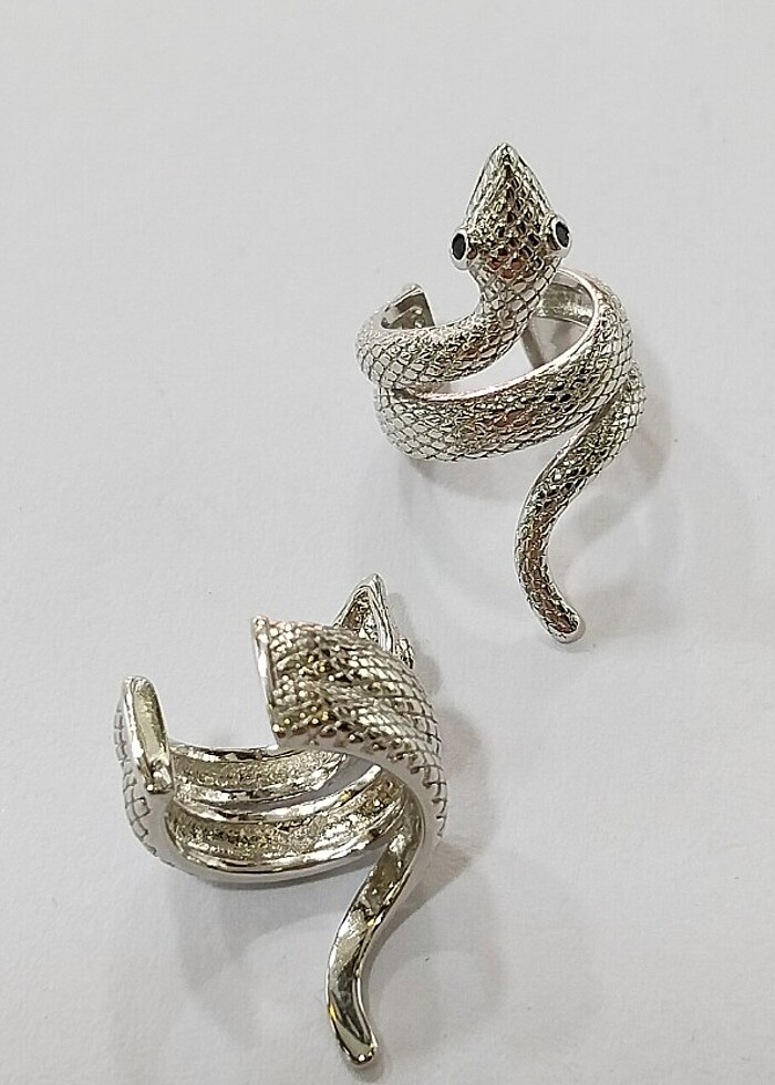 925 AYAR GÜMÜŞ EARCUFF KÜPE - Görsel 2