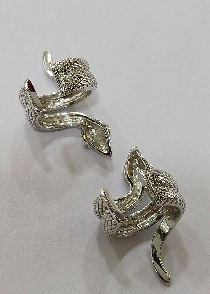 925 AYAR GÜMÜŞ EARCUFF KÜPE - Görsel 5