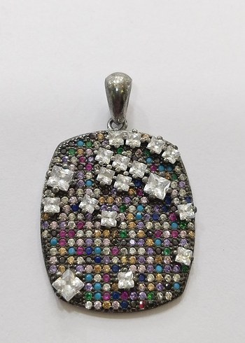 Renkli Payetli Kadın Kolye Ucu - Görsel 9