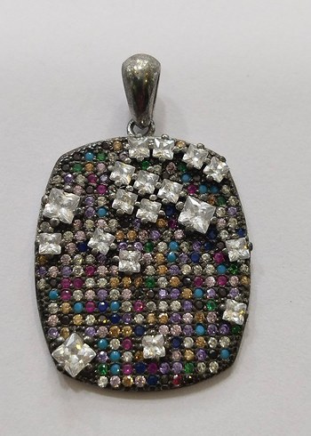 Renkli Payetli Kadın Kolye Ucu - Görsel 6