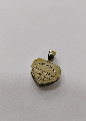 Vintage Tiffany&Co Kalp Kolye Ucu Altın Renk - Görsel 11