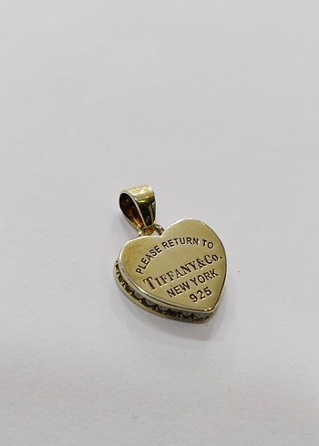 Vintage Tiffany&Co Kalp Kolye Ucu Altın Renk - Görsel 10