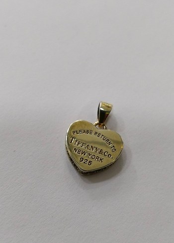 Vintage Tiffany&Co Kalp Kolye Ucu Altın Renk - Görsel 15