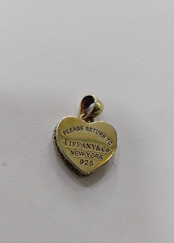 Vintage Tiffany&Co Kalp Kolye Ucu Altın Renk - Görsel 5