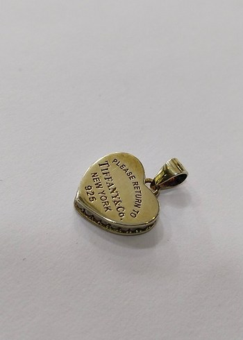 Vintage Tiffany&Co Kalp Kolye Ucu Altın Renk - Görsel 9
