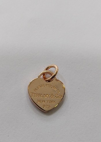 Altın Renkli Zincir Detaylı Kalp Kolye Ucu - Görsel 11